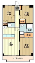 シャンポール砂川の物件間取画像